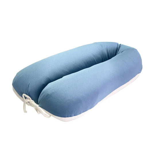 Cojín de Descanso Pre y Post Natal Maternelle Azul Apego, lactancia, colecho, soporte lumbar