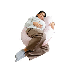 Cojín de Descanso Pre y Post Natal Rosado Apego, lactancia, colecho, soporte lumbar
