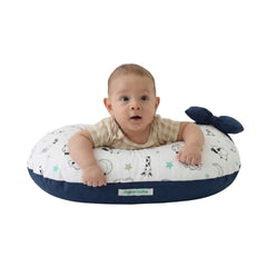 Almohada de Lactancia 5 en 1 – Estimulación – Azul Nubes
