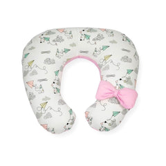 Almohada de Lactancia y Estimulación 5 en 1 Maternelle Rosado Cometa, colecho, soporte de espalda, cojin de lactancia