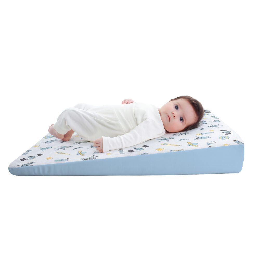 Cojin Antireflujo maternelle Celeste Espacial, soporte firme y cómodo al bebé