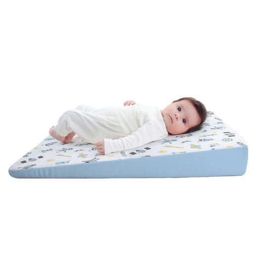 Cojin Antireflujo maternelle Celeste Espacial, soporte firme y cómodo al bebé