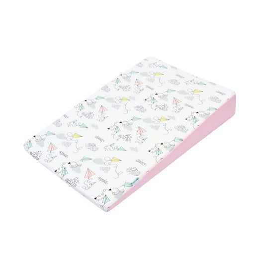 Cojin Antireflujo maternelle rosado cometa, soporte firme y cómodo al bebé