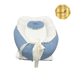 Cuna Colecho Estándar Maternelle Reversible - Modelo Azul Apego - Ideal para Lactancia Materna