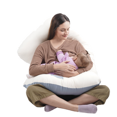 Cojín Multifuncional Maternelle Azul Apego, para embarazadas , soporte lumbar, comodidad del bebé, almohada de lactancia