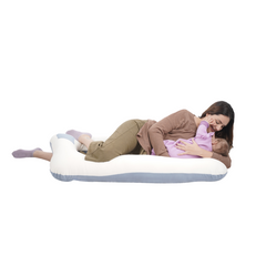 Cojín Multifuncional Maternelle Azul Apego, para embarazadas , soporte lumbar, comodidad del bebé, almohada de lactancia