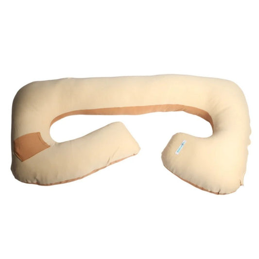 Cojín Multifuncional Maternelle Beige Apego para embarazadas , soporte lumbar, comodidad del bebé, almohada de lactancia