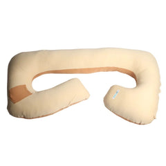 Cojín Multifuncional Maternelle Beige Apego para embarazadas , soporte lumbar, comodidad del bebé, almohada de lactancia