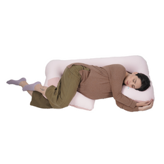 Cojín Multifuncional Maternelle Rosado Apego para embarazadas , soporte lumbar, comodidad del bebé, almohada de lactancia