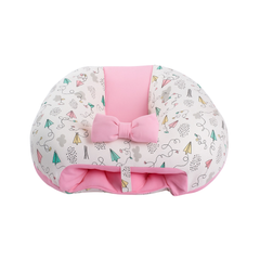 Puff de Descanso Bebé Rosado Cometa, soporte 360, desmontable, hipoalergénico