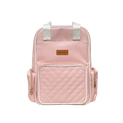 Mochila Pañalera Rosada Maternelle 2 en 1 Convertible a cambiador portátil