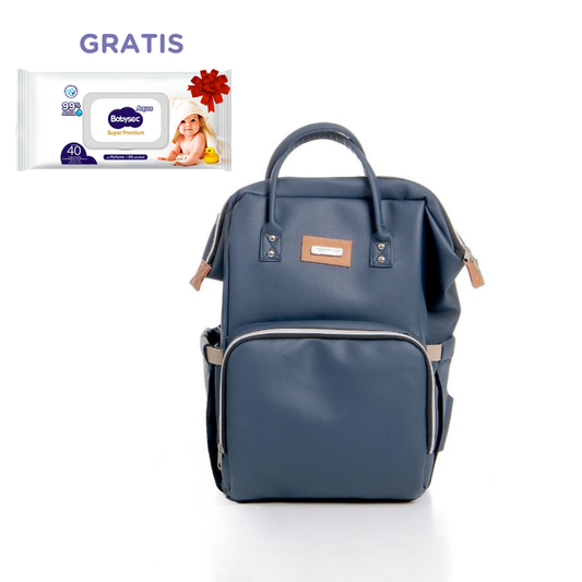 Mochila pañalera Azul Maternelle para bebé
