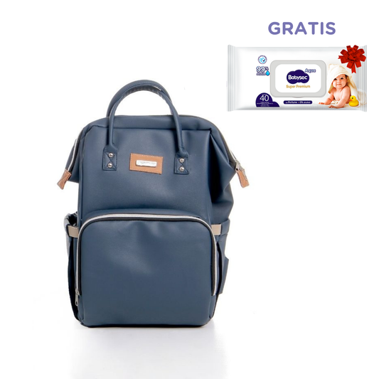 Mochila pañalera Azul Maternelle para bebé