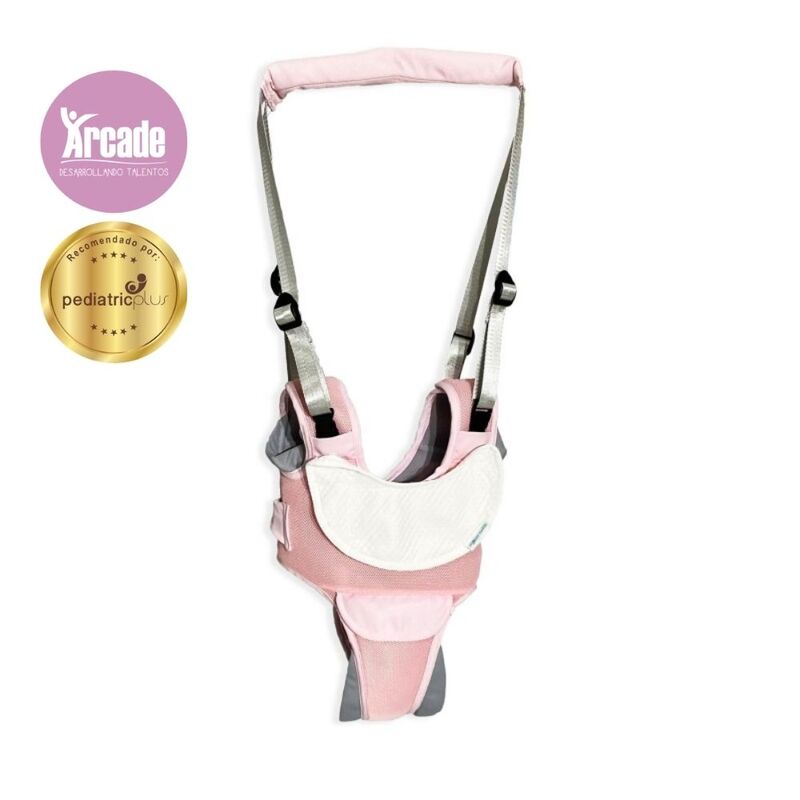 Arnes y caminador maternelle 2 en 1 melon para bebé, acolchado, correa ajustabale