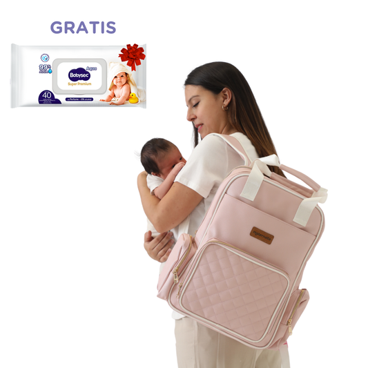 Mochila Pañalera Rosada Maternelle 2 en 1 Convertible a cambiador portátil