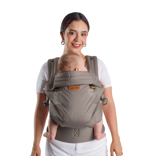 Mochila ergonómica premium maternelle Cocoa, fresco y resistente, soporte cervical, canguro, portabebé