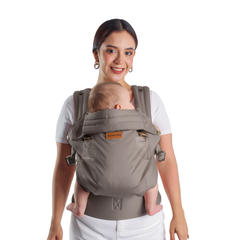 Mochila ergonómica premium maternelle Cocoa, fresco y resistente, soporte cervical, canguro, portabebé