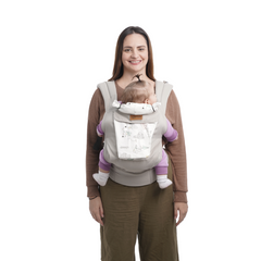 Mochila Portabebé Ergonómica 4 en 1 Maternelle - Modelo Plomo Cometa - Adaptable y Confortable