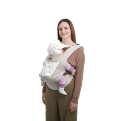 Mochila Portabebé Ergonómica 4 en 1 Maternelle - Modelo Plomo Cometa - Adaptable y Confortable
