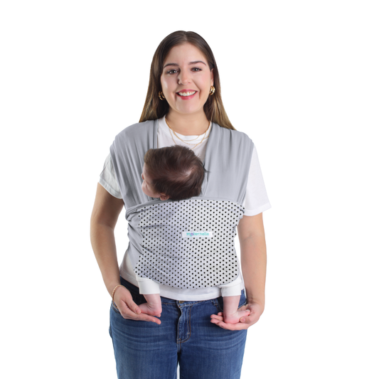 Fular Ergonómico  maternelle Melange Puntos para bebé en los primeros meses, portabebé