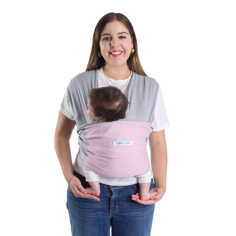 Fular Ergonómico  maternelle Melange Lazito para bebé en los primeros meses, portabebé
