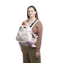Mochila Ergonómica Evolutiva 4 en 1 maternelle  Plomo Arcoiris, canguro, portabebé