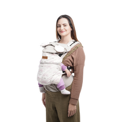 Mochila Ergonómica Evolutiva 4 en 1 maternelle  Plomo Arcoiris, canguro, portabebé