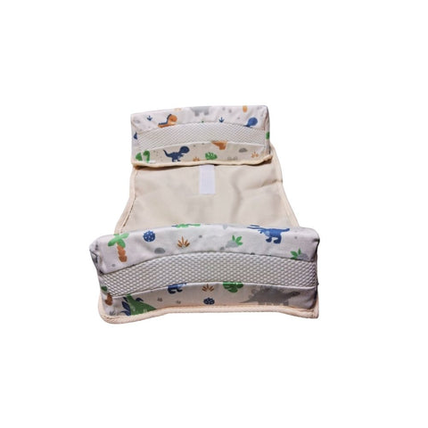 Posicionador maternelle con respiraderos Beige Dinosaurio, hipoalergénico y ergonómico, soporte a la espaldita del bebé