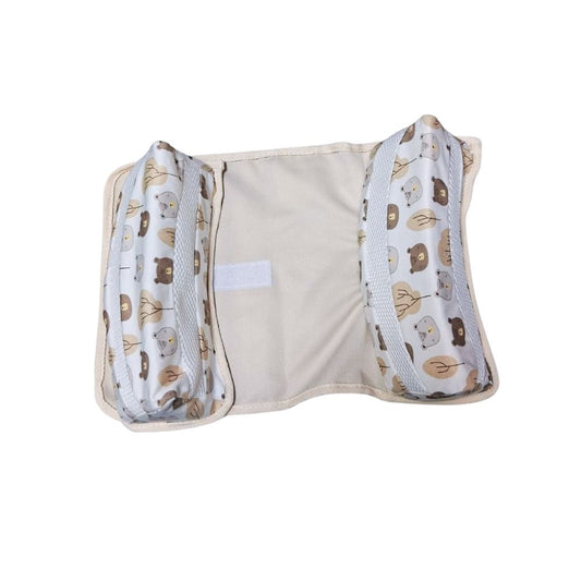 Posicionador maternelle con respiraderos Beige Ositos, hipoalergénico y ergonómico, soporte a la espaldita del bebé
