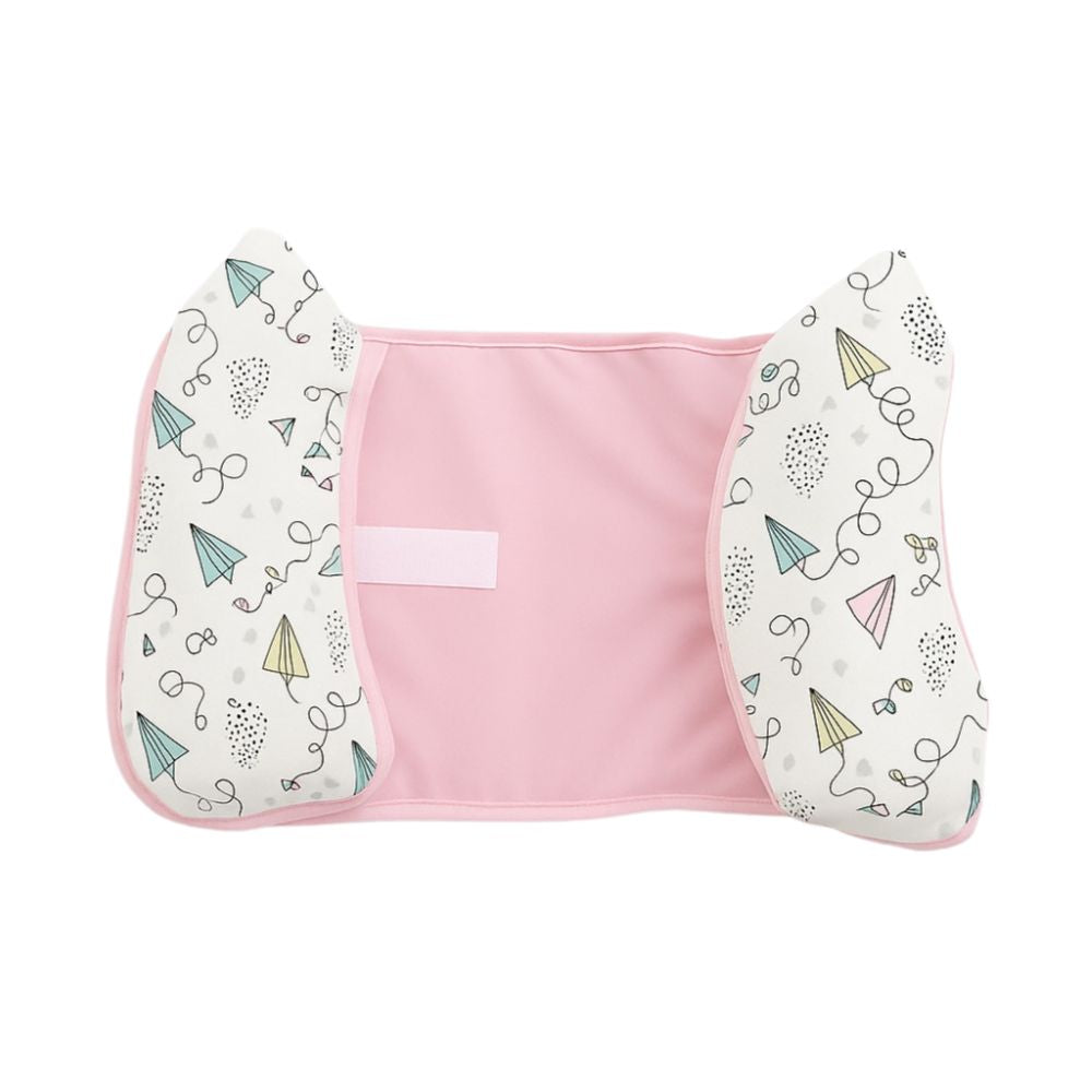 Posicionador maternelle con respiraderos Rosado Cometa, hipoalergénico y ergonómico, soporte a la espaldita del bebé