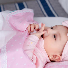 Juego de Sábanas para Cama Cuna Estrellas Rosado - Maternelle