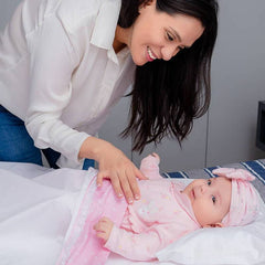Juego de Sábanas para Cama Cuna Estrellas Rosado - Maternelle