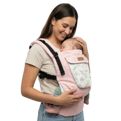 Mochila Portabebé Ergonómica 4 en 1 Maternelle - Modelo Rosado Cometa - Adaptable y Confortable