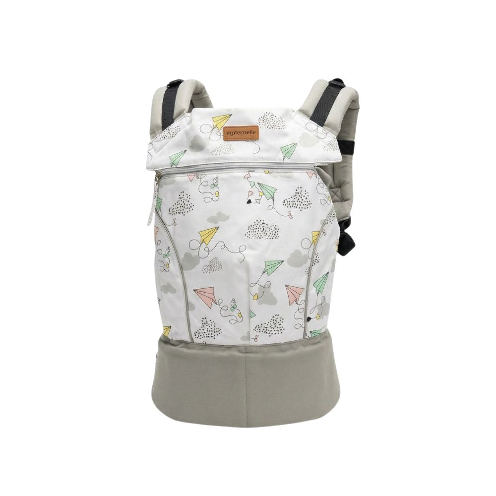 Mochila Ergonómica Evolutiva 4 en 1 maternelle Plomo Cometa, canguro, portabebé