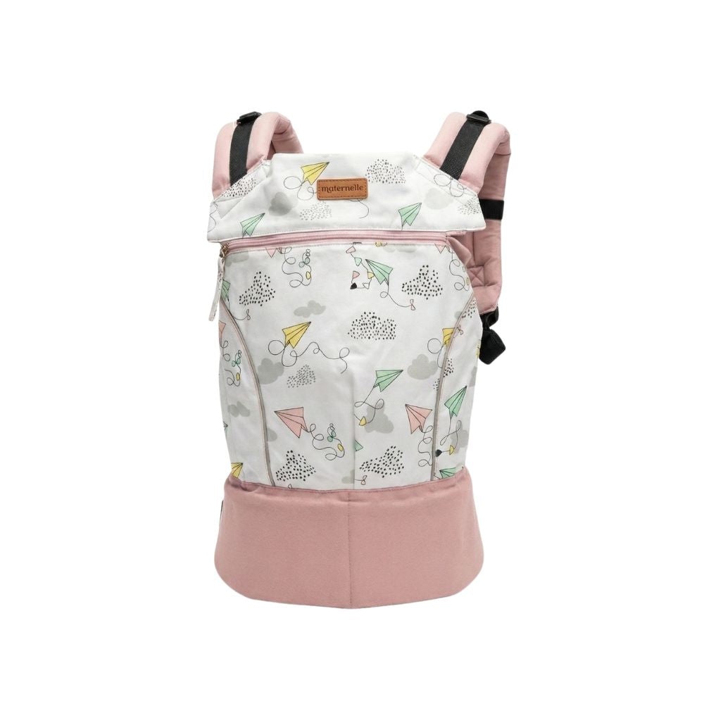 Mochila Ergonómica Evolutiva 4 en 1 maternelle Rosado Cometa, canguro, portabebé