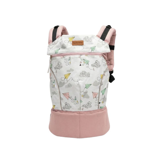 Mochila Ergonómica Evolutiva 4 en 1 maternelle Rosado Cometa, canguro, portabebé