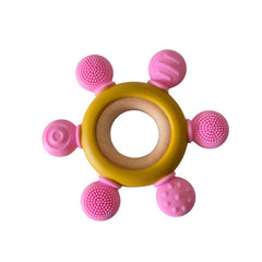 Mordedor de Silicona Atomo Color Rosado - Little Fish