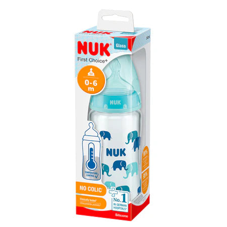 Biberón First Choice Vidrio CT 240ml Niño - NUK