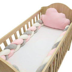 Protector de baranda de cuna trenzado