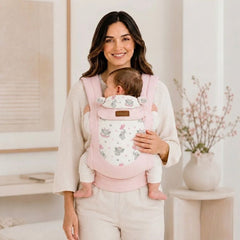Mochila Portabebé Ergonómica 4 en 1 Rosado Elefante | Maternelle
