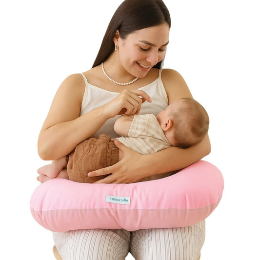 Almohada de Lactancia y Estimulacion 5 en 1 - Rosado encanto