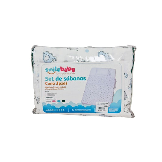 Set de Sabanas cuna Elefantitos 3pzas - Smilebaby