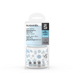Biberón Anticólico SX PRO Memories Flujo Lento (S) 150 ml - 5 onzas Celeste - Suavinex - Maternelle