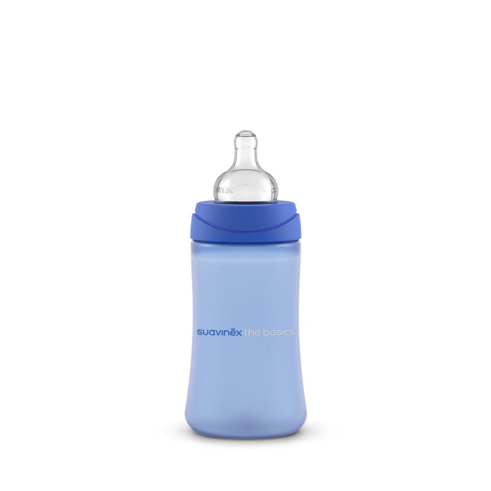 Set 2 biberones The Basics 270 ml - 9 onzas Azul - Suavinex - Maternelle