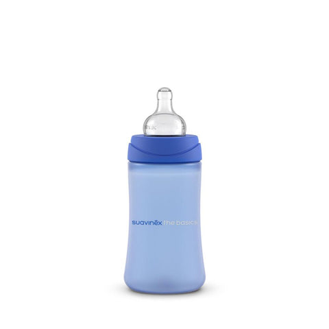 Set 2 biberones The Basics 270 ml - 9 onzas Azul - Suavinex - Maternelle