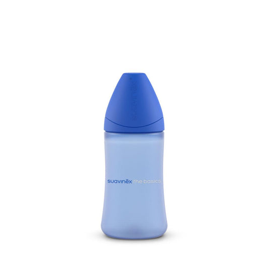 Set 2 biberones The Basics 270 ml - 9 onzas Azul - Suavinex - Maternelle