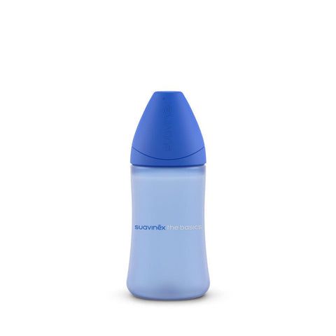 Set 2 biberones The Basics 270 ml - 9 onzas Azul - Suavinex - Maternelle