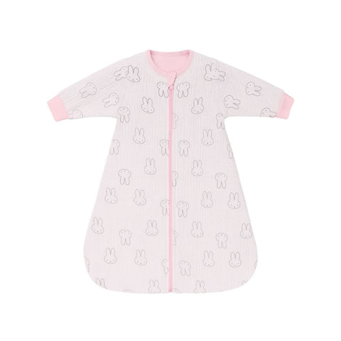 Saquito de dormir Breeze 2 en 1 Rosado Conejo de Muselina | Maternelle