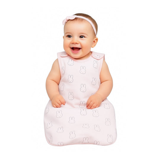 Saquito de dormir Brezze Rosado Conejo - Muselina