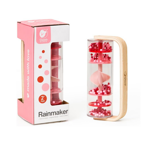 Rainmaker de Classic World - Juguete para bebés Rainmaker - Juguetes sensoriales para bebés - Juguete con instrumento auditivo - Juguetes para bebés de 2 años en adelante - Ideal para rellenar medias navideñas, azul